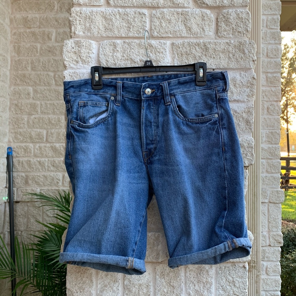 H&M &Denim Blue Jean Shorts